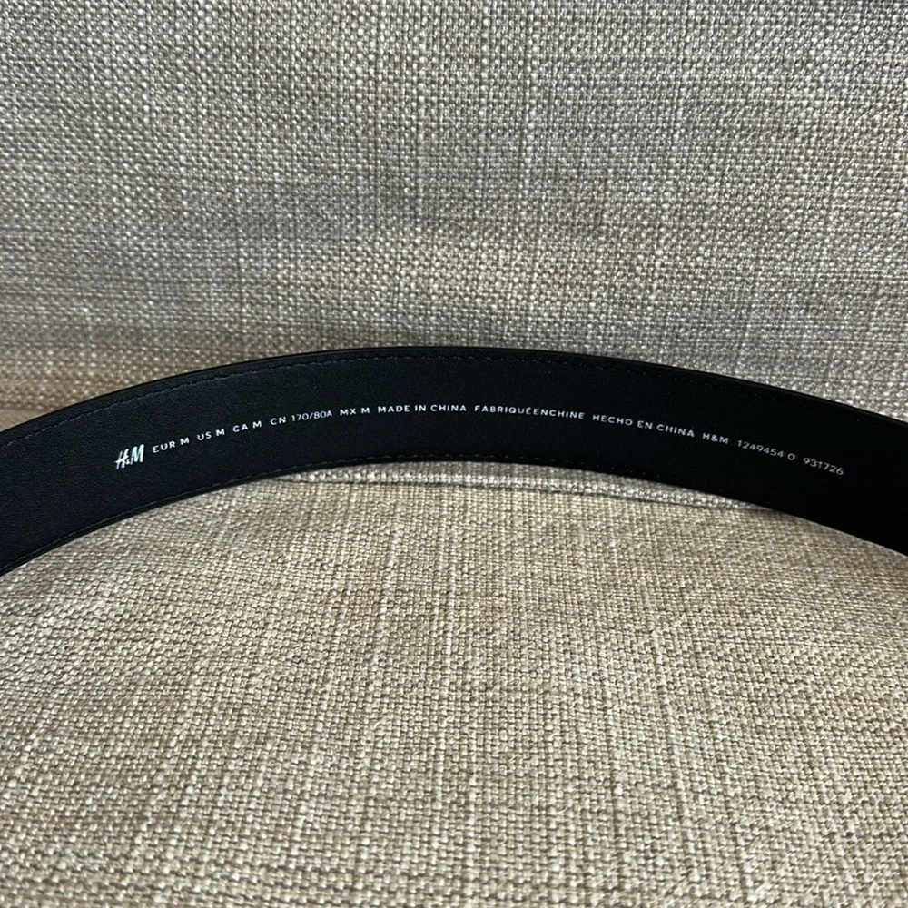 Black Belt with Silver Buckle